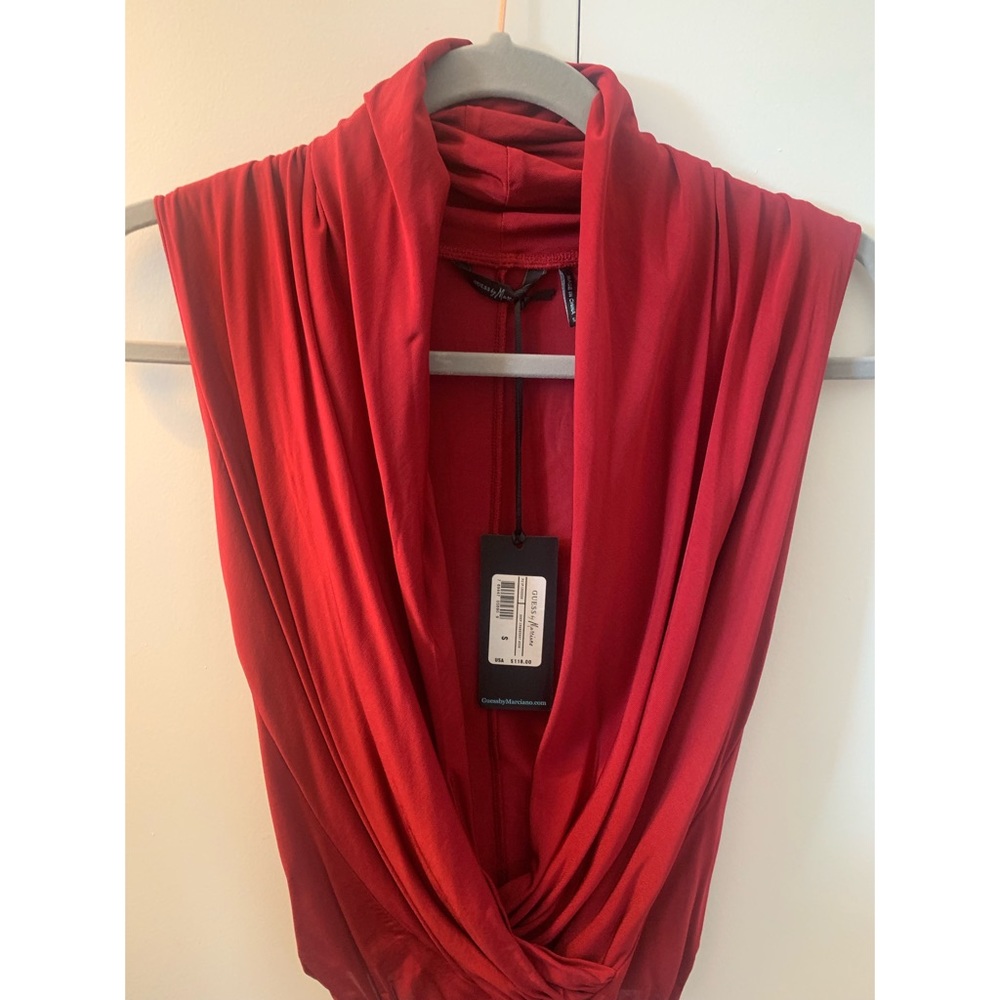 Guess by Marciano Deep Cranberry Bodysuit